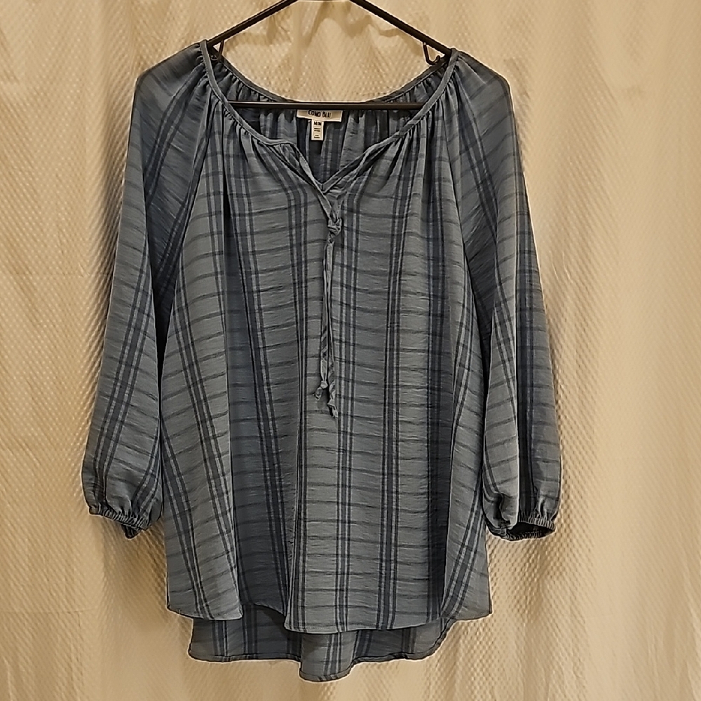 Blue Striped Women's Top